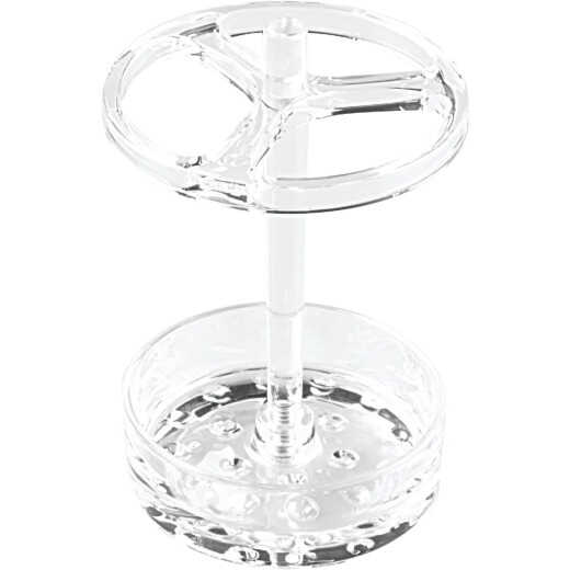 iDesign Eva Clear Acrylic Toothbrush Stand
